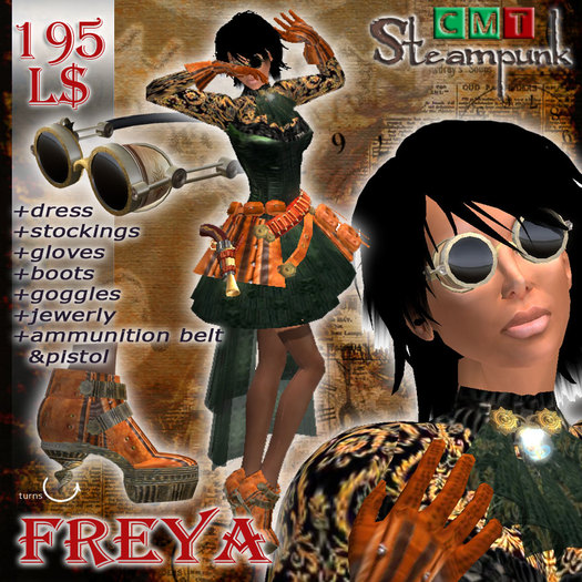 Steampunk Freya green