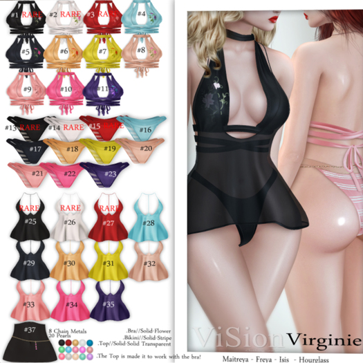 #27{ViSion} / Virginie Top - Maitreya Red RARE