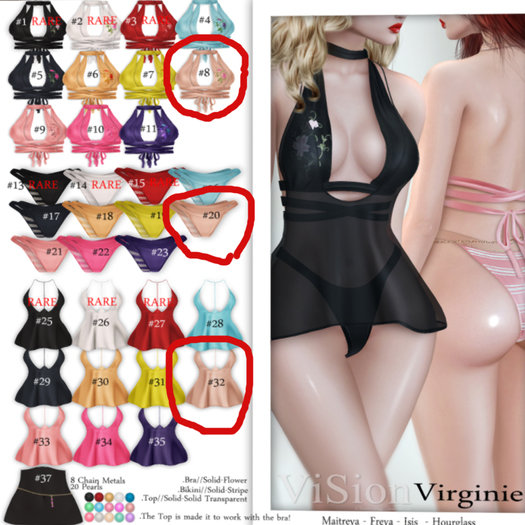 {ViSion} / Virginie Nude SET-8+20+32