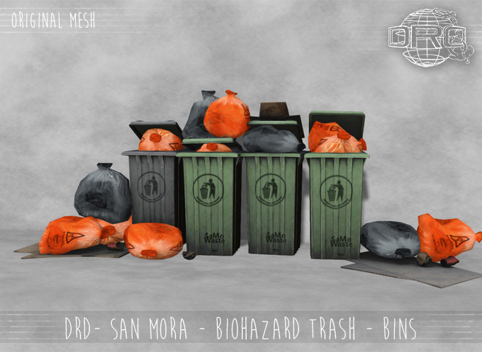 -DRD- San Mora - Biohazard Trash - Bins