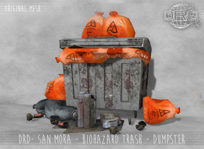 -DRD- San Mora - Biohazard Trash - Dumpster