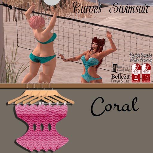 {AH} Curves -Coral- Mesh Bodies Only