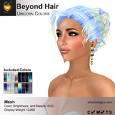 A&A Beyond Hair Unicorn Colors, boxed