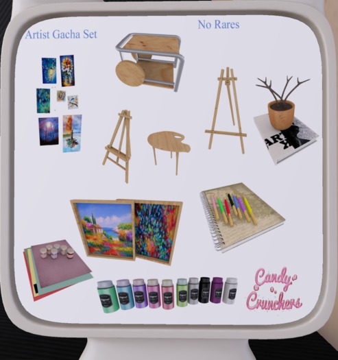 Candy Crushers - Artist - Mini Easel 50L$