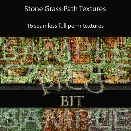 Stone Grass Path Textures
