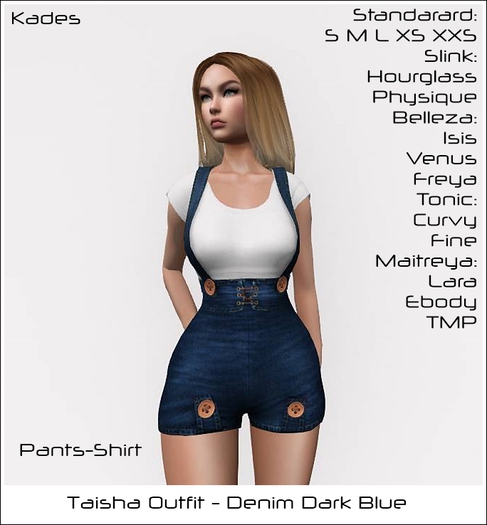 Taisha Outfit - Denim Dark Blue