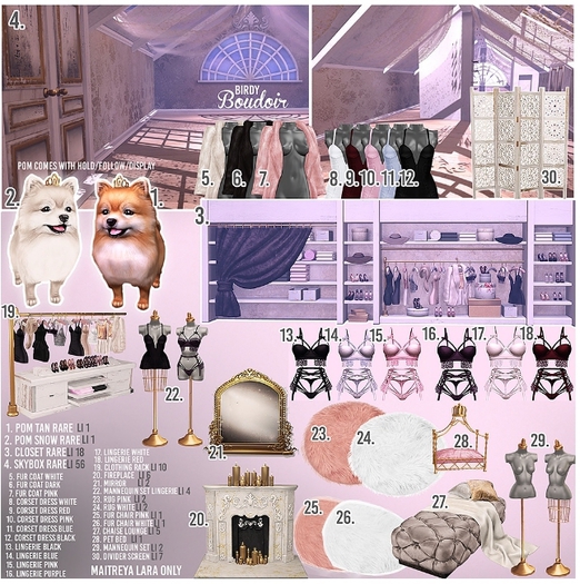 Birdy - Boudoir - Pom - Snow [BOX] RARE