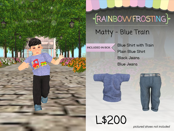 {RF} Matty Blue Train1 Set -TD BABY