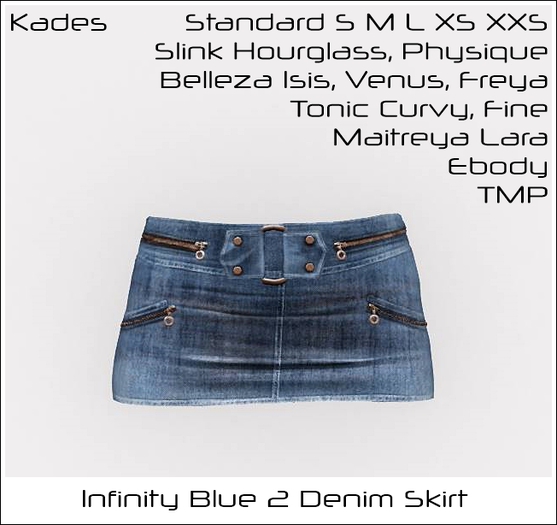 Infinity 2 Blue Denim Skirt