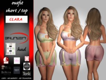 Brunsen! Clara Outfit w Suitcase HUD Top Short