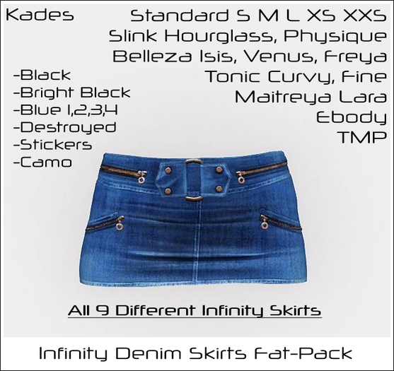 Kades - Infinity Denim Skirt FAT-PACK