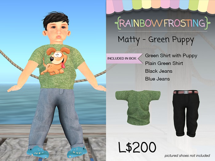{RF} Matty Green Puppy2 Set  -TD BABY (boxed)