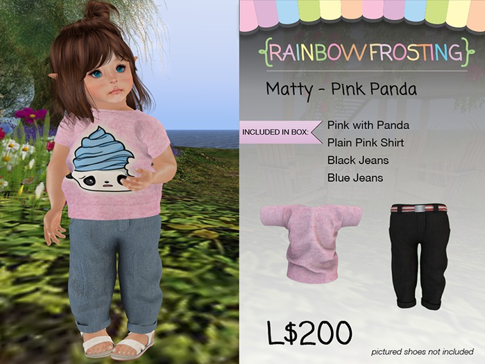 {RF} Matty Pink PandaCC Set  -TD BABY (boxed)