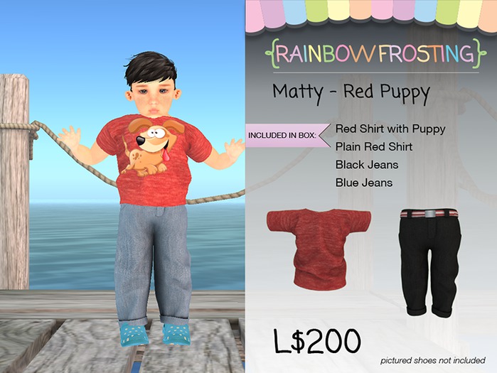 {RF} Matty Red Puppy2 Set  -TD BABY (boxed)