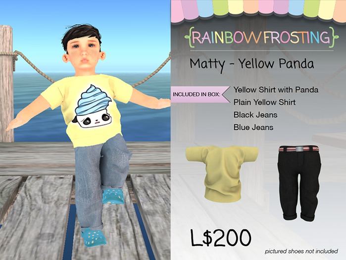 {RF} Matty Yellow PandaCC Set  -TD BABY (boxed)