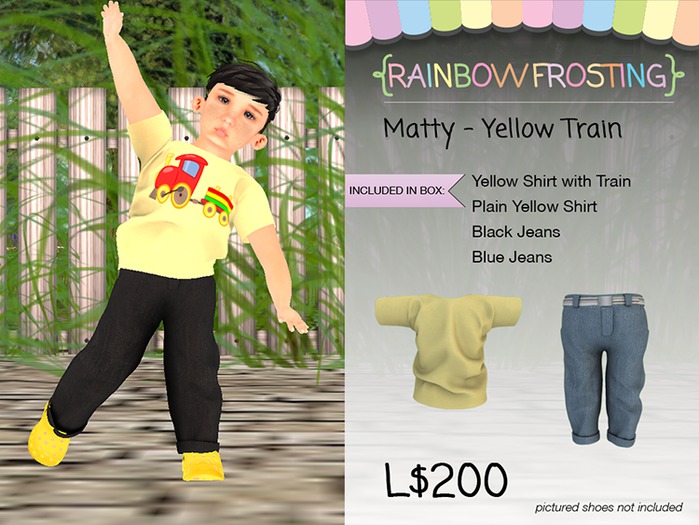 {RF} Matty Yellow Train1 Set  -TD BABY (boxed)
