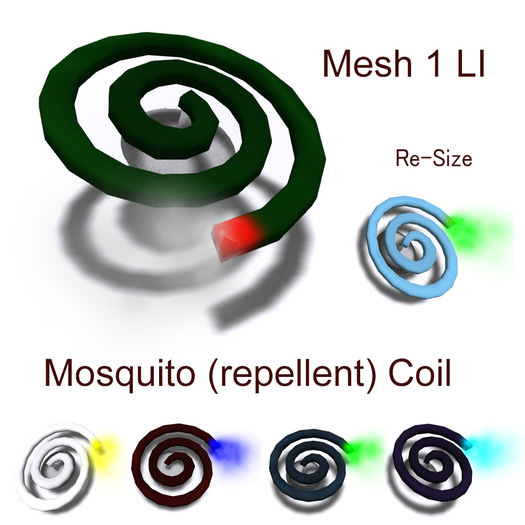 Second Life Marketplace Mosquito Repellent Coil