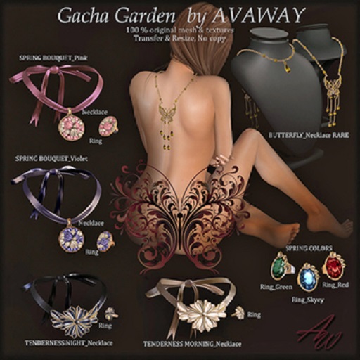 *AvaWay*_SPRING BOUQUET_Necklace_Violet
