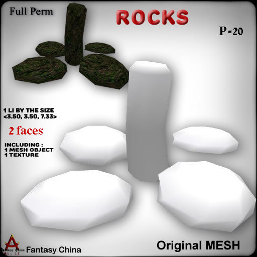 FC- Full Perm Mesh Rocks p-20 
