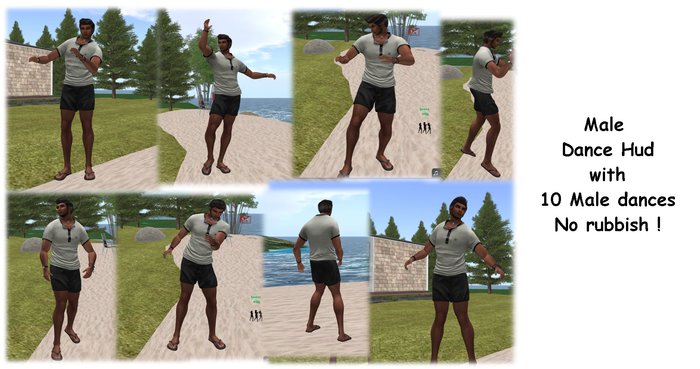 Second Life Marketplace - male and unisex dance hud - 10 dances