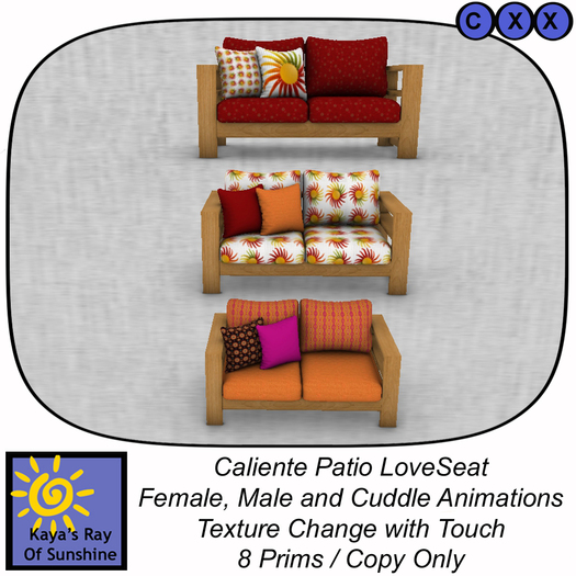 Caliente Patio Love Seat BOX