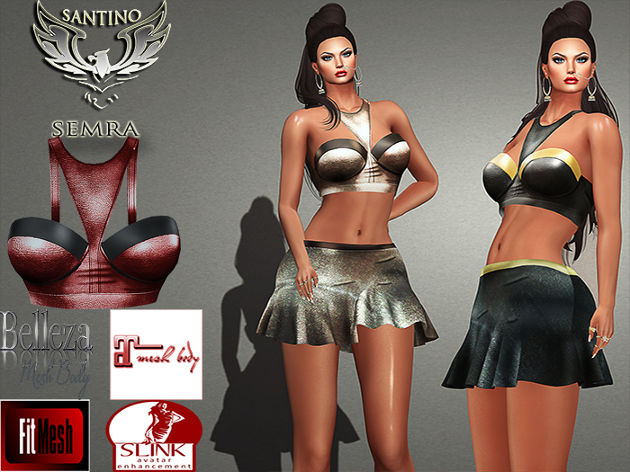 Santino Design-Bralet Top-Red