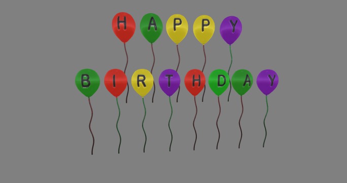 HAPPY BIRTHDAY BALLOONS