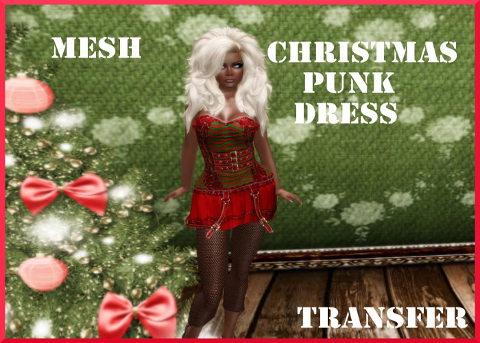 Second Life Marketplace - CHristmas Punk Dress