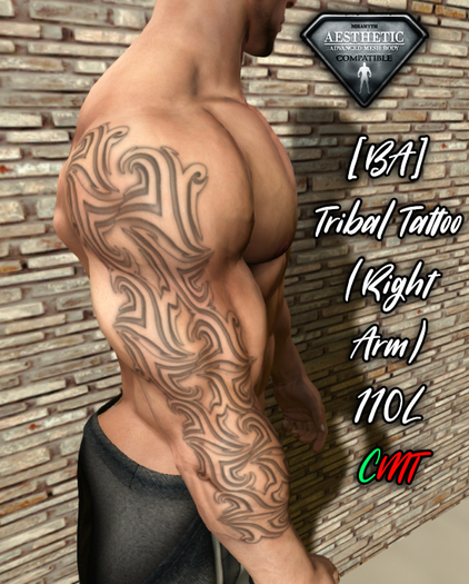 [BA] Tribal Tattoo HUD - (Right Arm Only) (Boxed)
