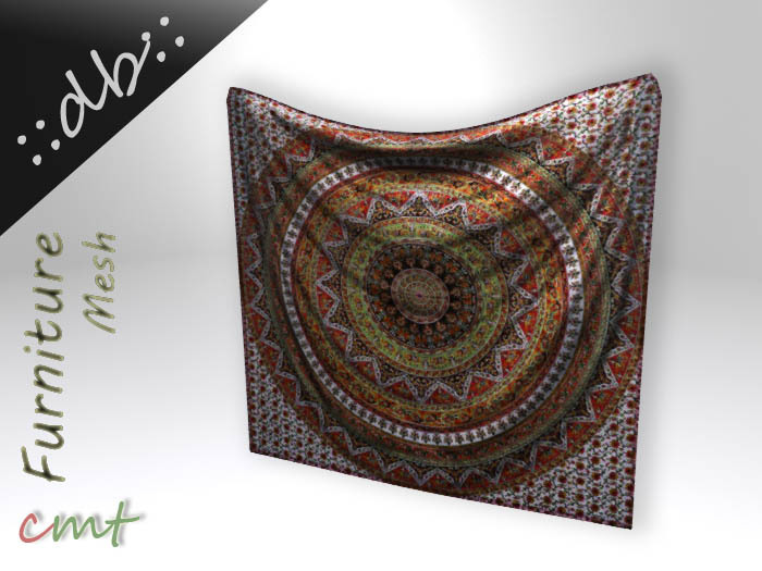 ::db:: Indian Mandala Red Ombre Wall Tapestry