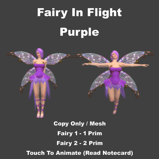 Fairy In Flight Purple