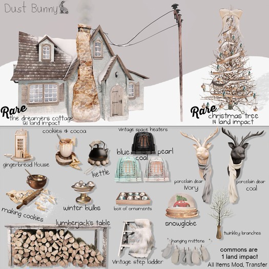 dust bunny . christmas tree . boxed . RARE