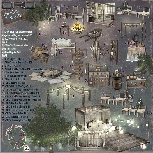 16 -DRD- Garden Party - Bonfire Bench