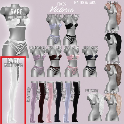 Foxes - Victoria - Boots - White RARE