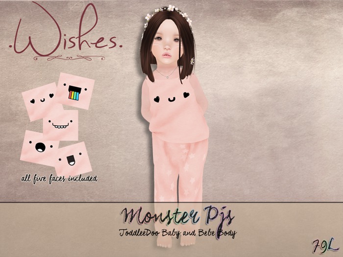 .Wishes. ~ Monster Pjs ~ Peach