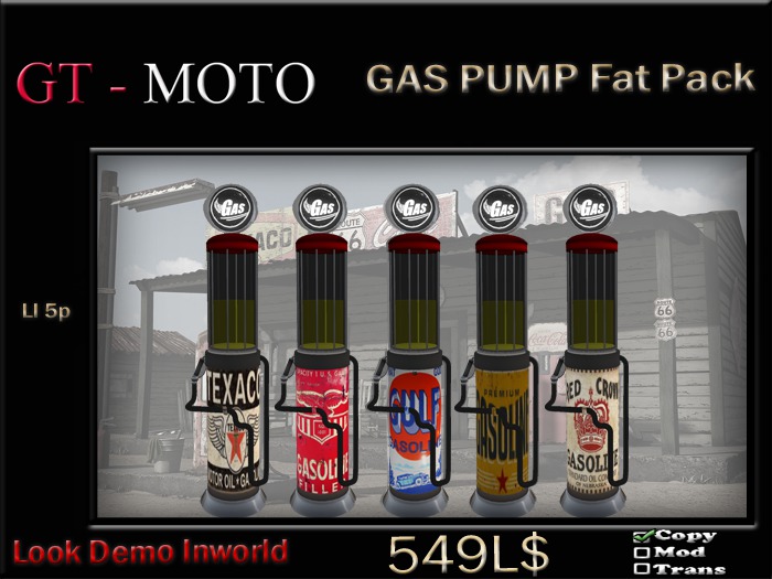 GT - MOTO Gas Pump Fat Pack