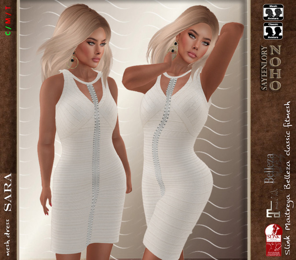 [noho] Sara Bandage Dress (box) invory