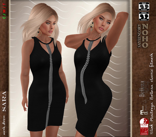 [noho] Sara Bandage Dress (box) black