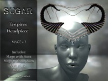 :-:SUGAR:-: Empires Headpiece - {Mage} Ver.I with Gem HUD