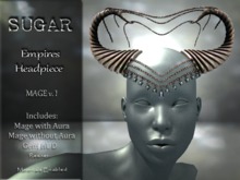 :-:SUGAR:-: Empires Headpiece - {Mage} Ver.IV with Gem HUD