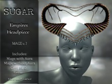 :-:SUGAR:-: Empires Headpiece - {Mage} Ver.II with Gem HUD