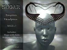 :-:SUGAR:-: Empires Headpiece - {Mage} Ver.III with Gem HUD