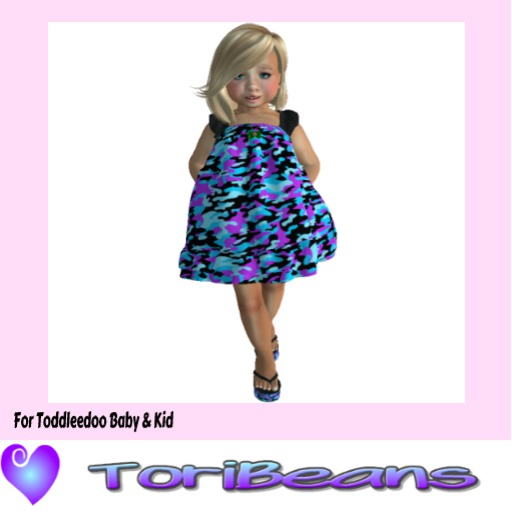 *ToriBeans* Camo Crazee Blue Raspberry