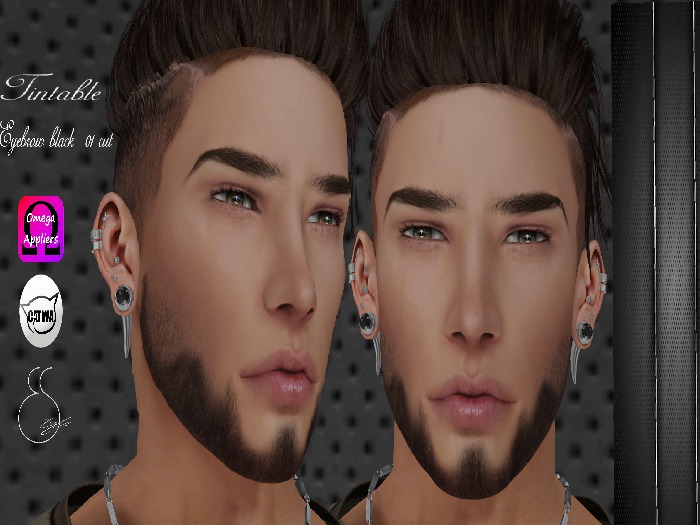 **B'S** Eyebrow 01 Black Cut Tintable