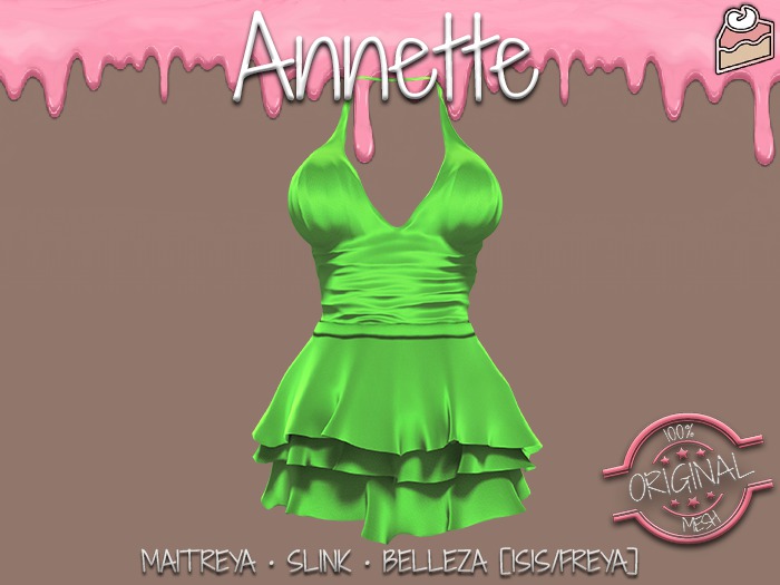 !PCP :: Annette Swimsuit [Lime]
