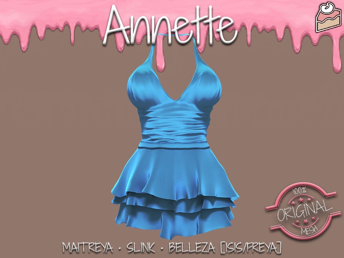 !PCP :: Annette Swimsuit [Sky]