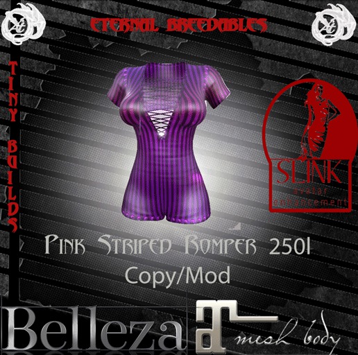 Pink with Stripes Romper By E.B.T.B.