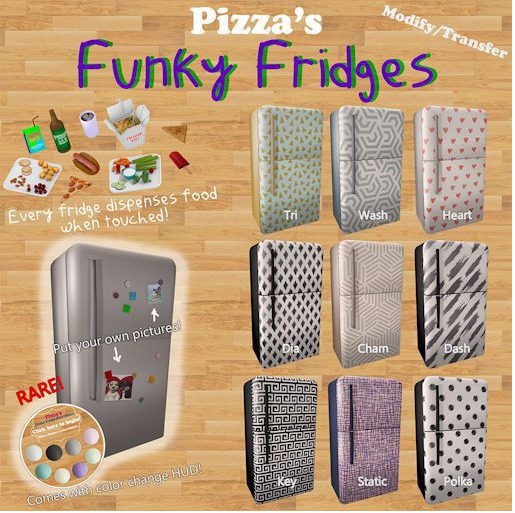 Pizza's - Funky Fridge Color Change RARE