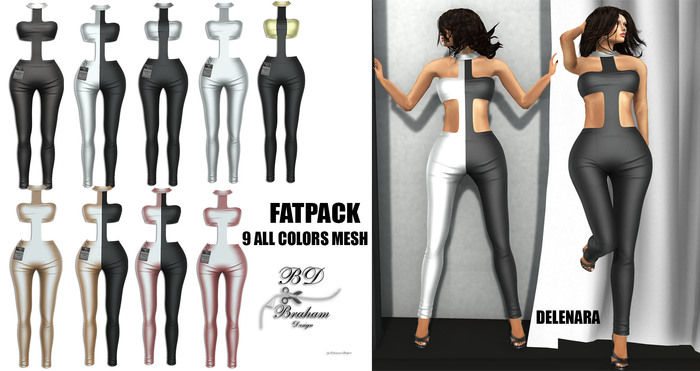 Braham Design FATPACK Delenara  Jumpsuit Mesh