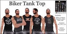 Nixxi Fashions - Mens Biker Tank (25 Option HUD)
